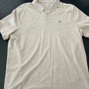 Vineyard Vines Tan Polo Shirt Classic Style